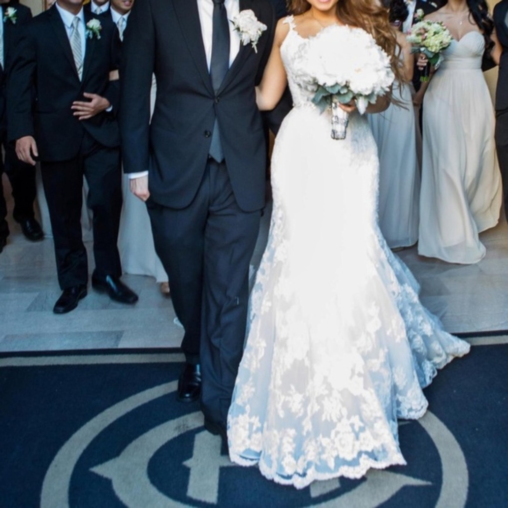 ENZOANI | Diana Wedding Dress + Ivory Bridal Sash